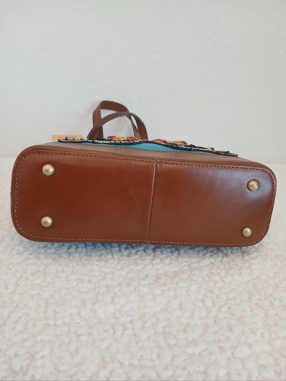 Patricia Nash Bejeweled Butterfly Teal Brittany Tote NWT - Picture 3 of 6